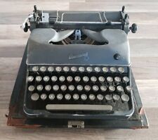 DDR Vintage Reise- Schreibmaschine RHEINMETALL HO- Lebensmittel mit Koffer 