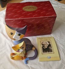 Goebel Katze Nina e Paolo Jahreskatze 2009 v. Rosina Wachtmeister Porzellan OVP