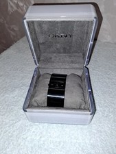 Damenuhr DKNY, schwarz, gebraucht