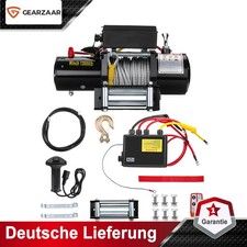 Elektrische Seilwinde mit Funkfernbedienung Motorwinde Funk 4500W；4,5 kW 12V