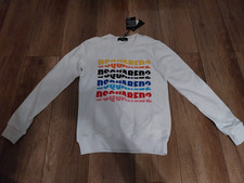 DSQUARED2 Herren Pullover weiß Größe M Icon Outline Sports Shirt DSQ14080 NEU