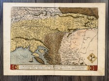 Slowenien Kroatien Friaul Original Kupferstich Landkarte Ortelius 1579