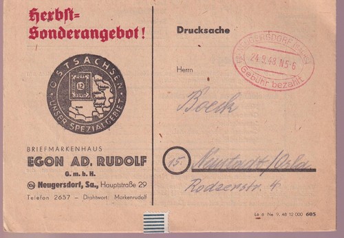Gebühr bezahlt neugersdorf - gebühr,