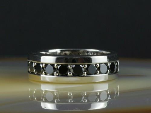 Ring silber 925 - schwarz, cubic