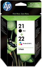 Original HP 21 22 Tinte Patronen DESKJET F370 F 375 F380 F2180 F2224 AG