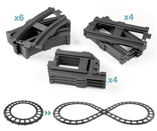Set spur schienen acht figuren - set,