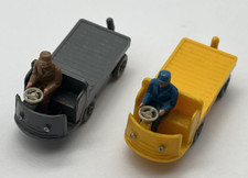 Vintage Wiking Modellauto - Gepäckwagen - Grau/ Gelb - 50er Jahre - Figur - HO