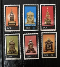 BriefmarkenAUTOMATENUHR VON PAULUS SCHUSTER  STUTZUHR VON JOHANN HEINRICH KOHLEP