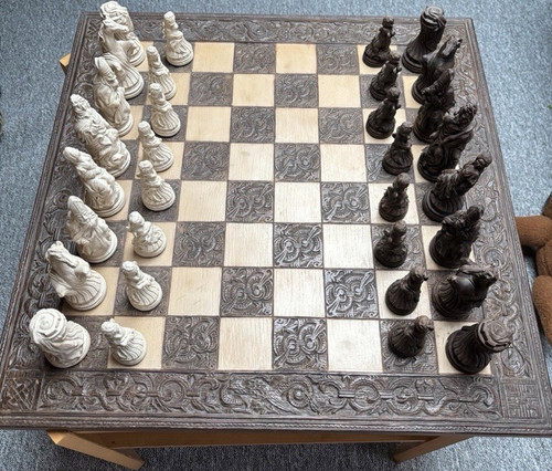 Handgefertigtes schachspiel - handgefertigtes,
