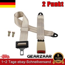 2 Punkt Sicherheitsgurt E4 Beckengurt Statik 1300mm Stapler Bus LKW Pkw Beige