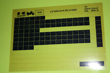 original Microfiche Kawasaki KLV1000 LV100A Bj. 2004 Explosionszeichnung