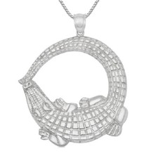 Sterlingsilber Krokodil