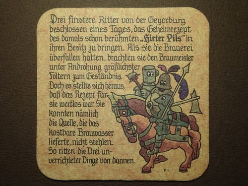 Bierdeckel hirter privat pils - bierdeckel,
