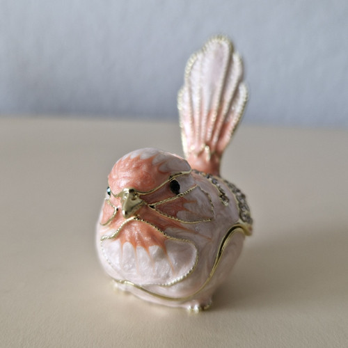 Schmuckkasten vogel aus metall - vogel,