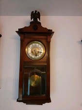 Regulator Wanduhr (Badische Uhrenfabrik ) Antiquität Holzkasten