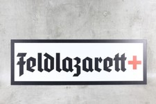 Schild feldlazarett retro - +,