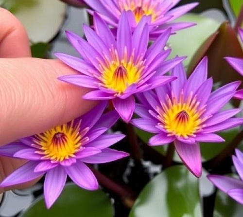 Zwergseerose lila winterharte