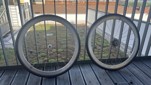 Aluminium rennrad laufradsatz - aluminium,