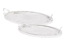 Tablett oval im Landhaus-Stil
