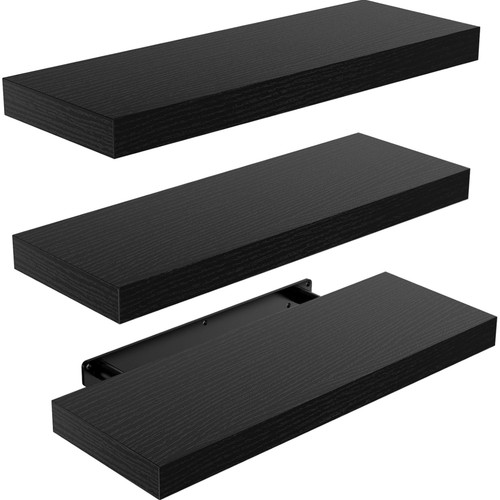 Wandregal set schwarz 3er - set, 3er-set
