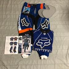 Fox Racing Yamaha Motocross Trikot & Hose blau orange Größe L / 32 Deadstock