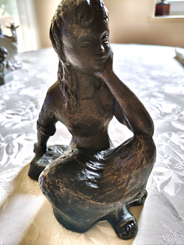 Schwere kunstguss figur - schwere,