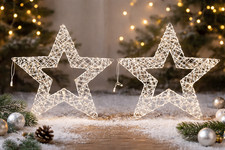 Weihnachtsdeko Stern 2er Set