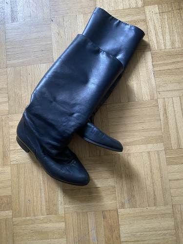 Kniehohe lederstiefel 39 5 - lederstiefel, gr.