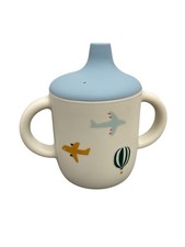 LIEWOOD Neil Schnabeltasse 15 cl Aviator/Ecru Schnabelbecher Silikon