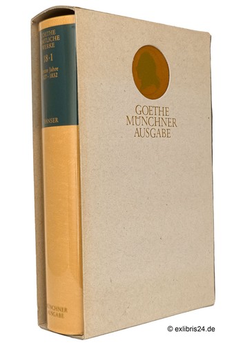 Goethe münchner ausgabe - goethe, band
