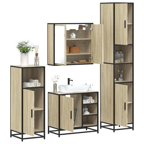 Tlg badezimmermöbel set - 4-tlg.,