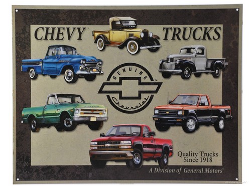 Schild chevrolet truck - schild,
