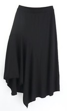 Rock mit Gummizug Gr. 32/34 Schwarz Damen-Skirt Freizeitrock RPW