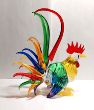 Hahn Gockel Glasfigur Murano