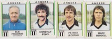 1981 PANINI FUSSBALL 4 BILDER TEAM VON ANGERS
