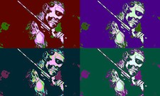 POSTER BILD BILDER XXL POP ART ZOMBIE TATTOO HORROR FILM SKELETT BIS 150x90