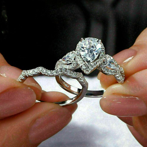 Tropfen halo diamant - kt,