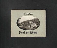  SAMMELBILDER -  FOTOS DDR 1955  " Fahrt ins Bodetal " komplett 10 echte Fotos