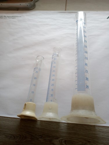 Messzylinder laborglas 3er - -,