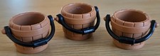 3x Playmobil Eimer Holzoptik