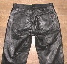 MADDOX / Herren- LEDERJEANS /