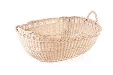 alter Flechtkorb Deko retro vintage design Korb Wäschekorb Bastkorb