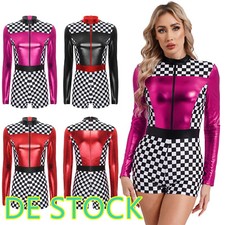 DE~Damen Rennfahrer Kostüm