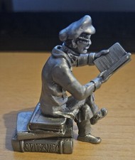ZINN Figur von Carl Spitzweg - Der Antiquar - Top Zustand Sammlung 