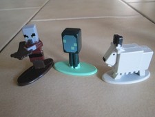 minecraft metall figuren 3 stck.