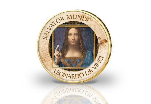 Euro vergoldet salvator - euro,