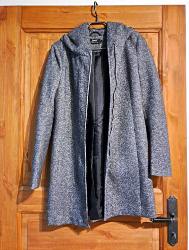 Only damen mantel grau - xs, lang