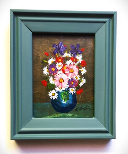Miniatur bild blumen - miniatur,