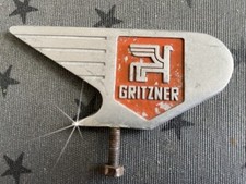 Fahrrad / Moped Schutzblechfigur Emblem Steuerkopfschild- GRITZNER 1950 Durlach