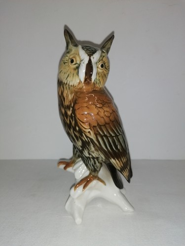 Porzellanfigur ens waldohreule - porzellanfigur,